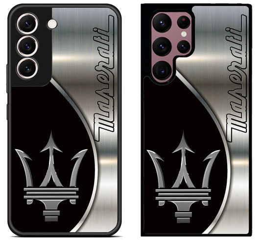 Maserati Silver Metallic Samsung Galaxy S22 | S22+ | S22 Ultra Case