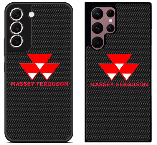 Massey Ferguson Black Carbon Samsung Galaxy S22 | S22+ | S22 Ultra Case