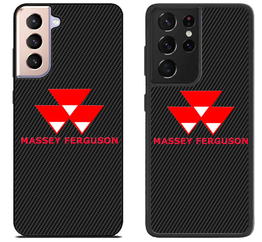 Massey Ferguson Black Carbon Samsung Galaxy S21 | S21 FE | S21+ | S21 Ultra Case