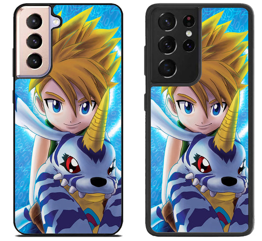 Matt & Gabumon Digimon Samsung Galaxy S21 | S21 FE | S21+ | S21 Ultra Case