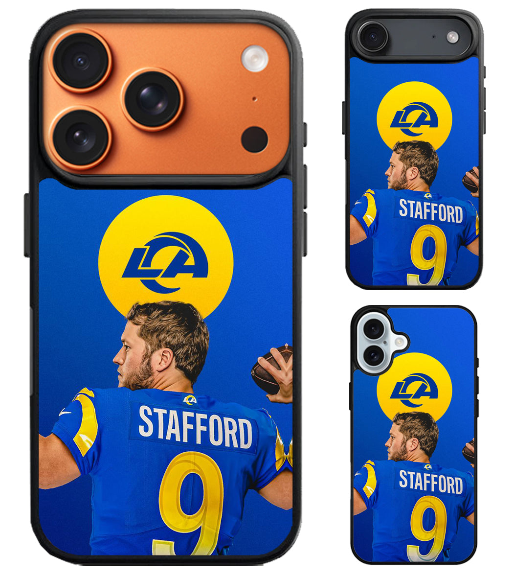Matthew Stafford Los Angeles Rams iPhone Air | iPhone 17 | 17 Pro | 17 Pro Max Case