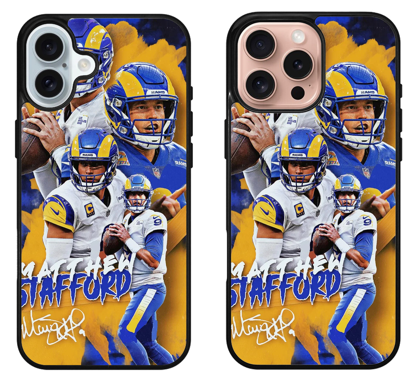 Matthew Stafford Signature Collage iPhone 16 | 16 Plus | 16 Pro | 16 Pro Max Case