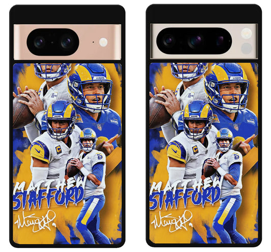 Matthew Stafford Signature Collage Google Pixel 8 | 8 Pro Case