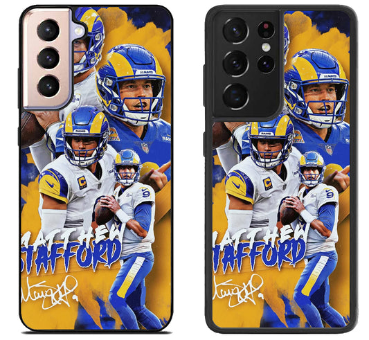 Matthew Stafford Signature Collage Samsung Galaxy S21 | S21 FE | S21+ | S21 Ultra Case
