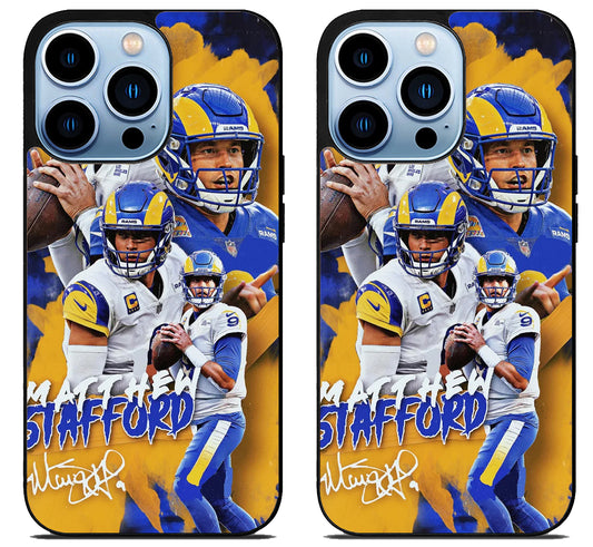 Matthew Stafford Signature Collage iPhone 15 Pro | iPhone 15 Pro Max Case