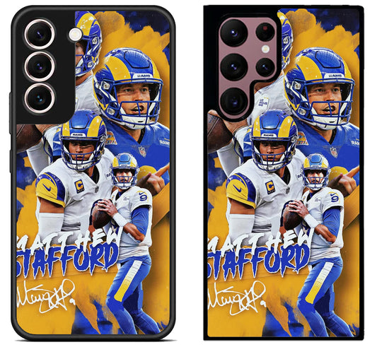 Matthew Stafford Signature Collage Samsung Galaxy S22 | S22+ | S22 Ultra Case