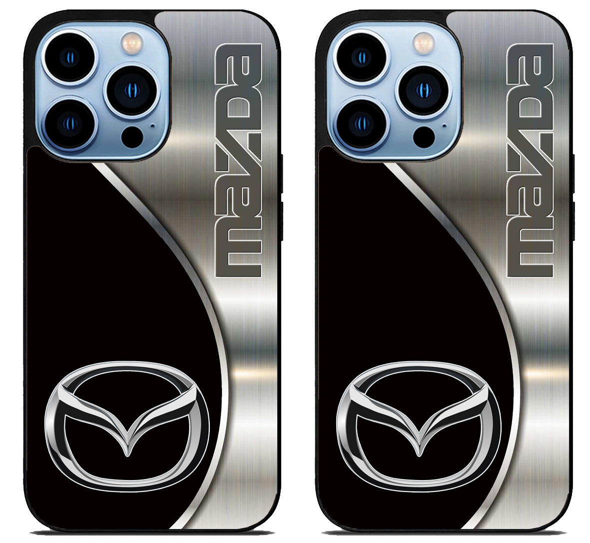 Mazda Black Silver iPhone 15 Pro | iPhone 15 Pro Max Case