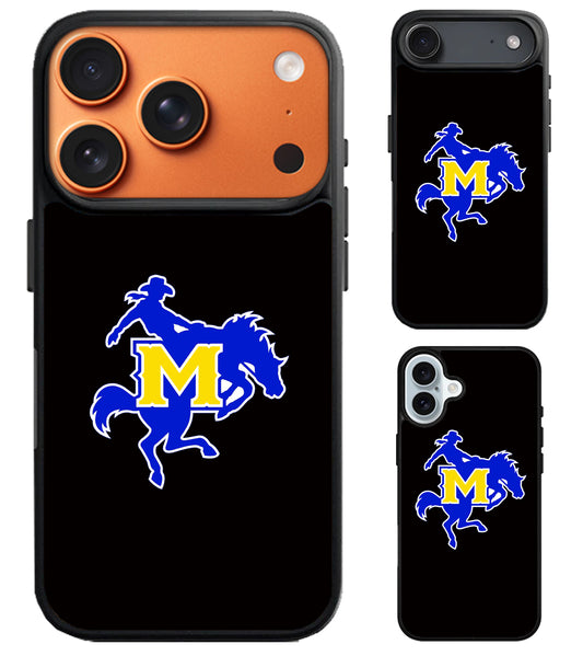 McNeese State Cowboys Black iPhone Air | iPhone 17 | 17 Pro | 17 Pro Max Case