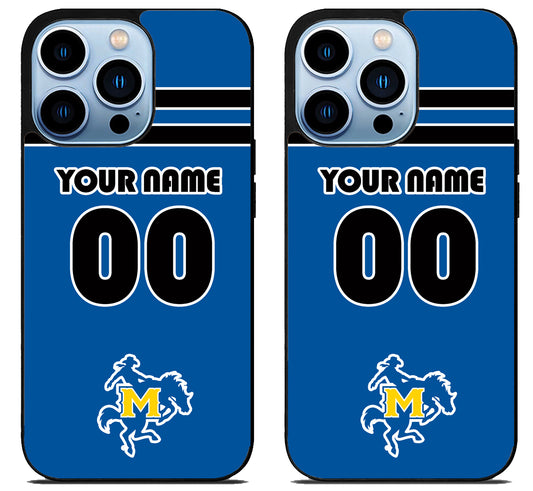 Custom Personalized McNeese State Cowboys iPhone 15 Pro | iPhone 15 Pro Max Case