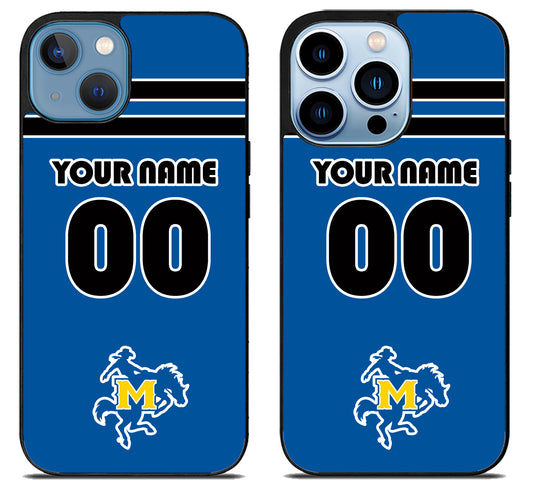 Custom Personalized McNeese State Cowboys iPhone 13 | 13 Mini | 13 Pro | 13 Pro Max Case