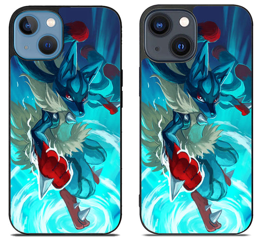 Mega Lucario Pokemon Style iPhone 15 | iPhone 15 Plus Case