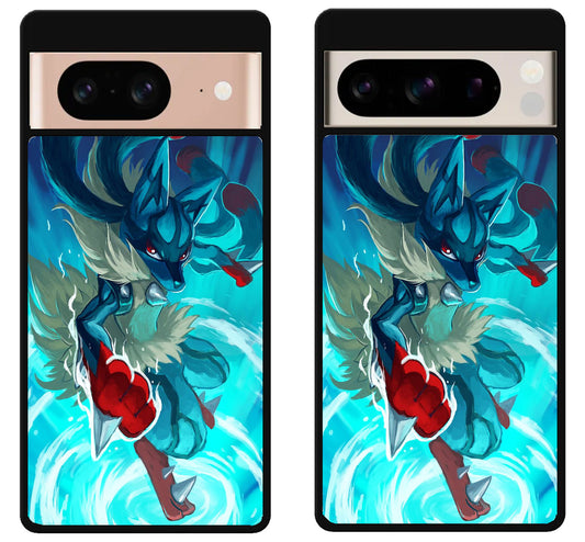 Mega Lucario Pokemon Style Google Pixel 8 | 8 Pro Case