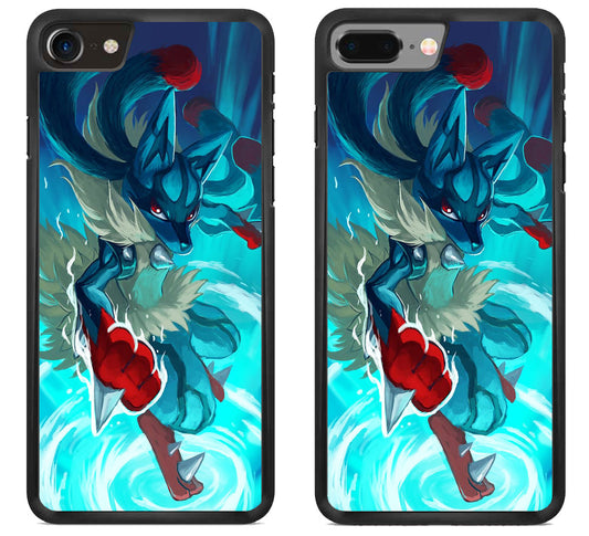 Mega Lucario Pokemon Style iPhone 8 | 8 Plus Case
