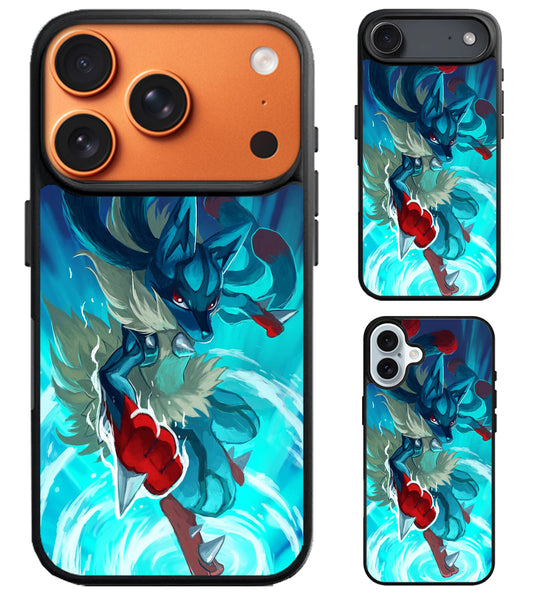 Mega Lucario Pokemon Style iPhone Air | iPhone 17 | 17 Pro | 17 Pro Max Case