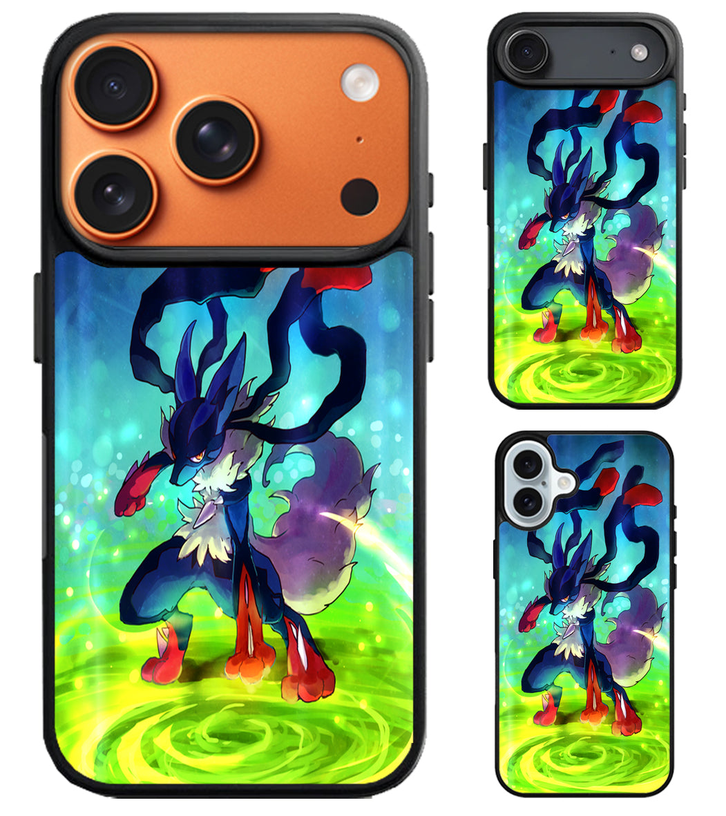 Mega Lucario Pokemon iPhone Air | iPhone 17 | 17 Pro | 17 Pro Max Case