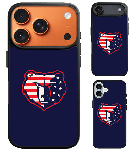 Memphis Grizzlies Logo Flag iPhone Air | iPhone 17 | 17 Pro | 17 Pro Max Case