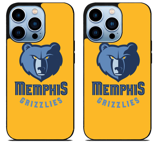 Memphis Grizzlies Logo Yellow iPhone 15 Pro | iPhone 15 Pro Max Case