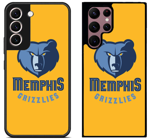 Memphis Grizzlies Logo Yellow Samsung Galaxy S22 | S22+ | S22 Ultra Case