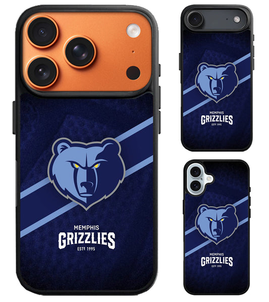 Memphis Grizzlies Stylish iPhone Air | iPhone 17 | 17 Pro | 17 Pro Max Case