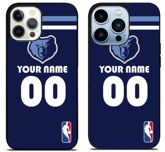 Custom Personalized Memphis Grizzlies NBA iPhone 15 Pro | iPhone 15 Pro Max Case