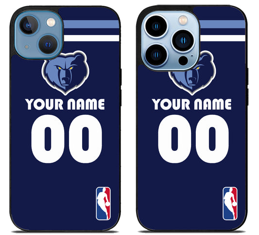 Custom Personalized Memphis Grizzlies NBA iPhone 13 | 13 Mini | 13 Pro | 13 Pro Max Case