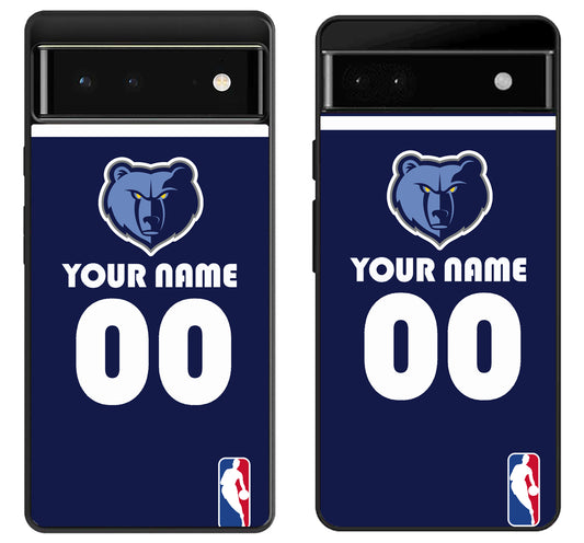 Custom Personalized Memphis Grizzlies NBA Google Pixel 6 | 6A | 6 Pro Case
