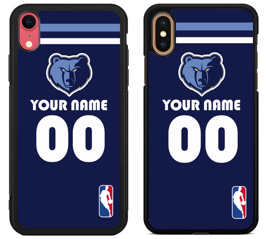 Custom Personalized Memphis Grizzlies NBA iPhone X | Xs | Xr | Xs Max Case