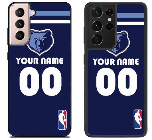 Custom Personalized Memphis Grizzlies NBA Samsung Galaxy S21 | S21 FE | S21+ | S21 Ultra Case