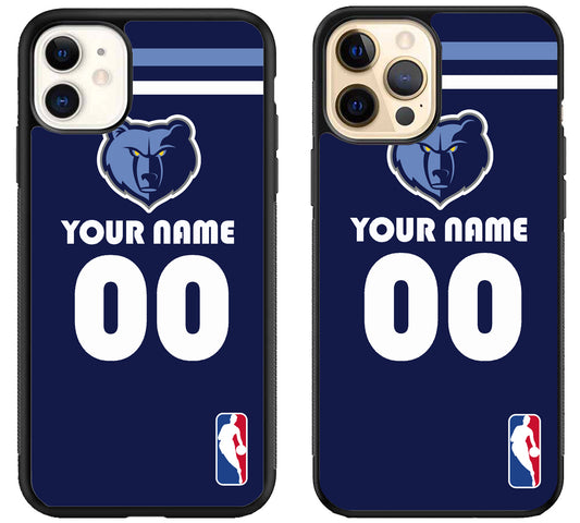 Custom Personalized Memphis Grizzlies NBA iPhone 12 | 12 Mini | 12 Pro | 12 Pro Max Case