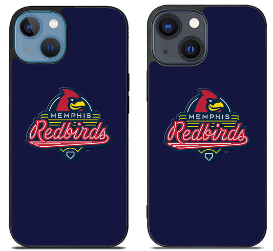 Memphis Redbirds Blue iPhone 15 | iPhone 15 Plus Case