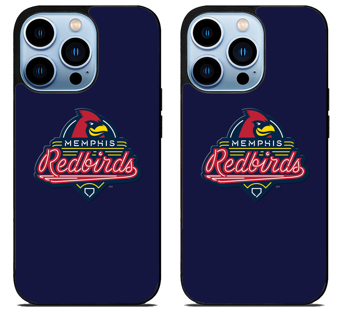 Memphis Redbirds Blue iPhone 15 Pro | iPhone 15 Pro Max Case