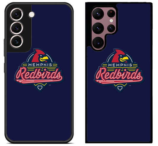 Memphis Redbirds Blue Samsung Galaxy S22 | S22+ | S22 Ultra Case