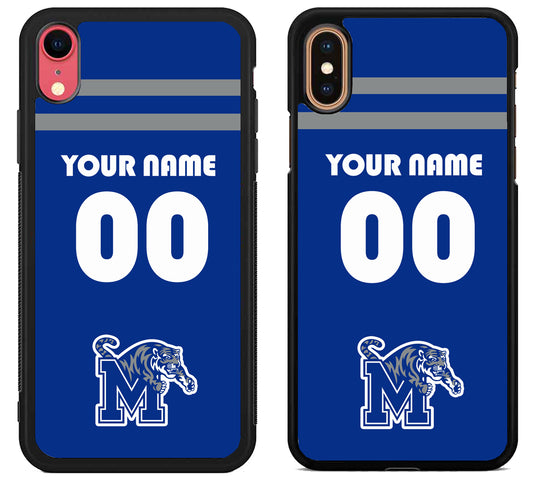 Custom Personalized Memphis Tigers iPhone X | Xs | Xr | Xs Max Case