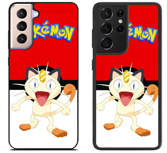 Meowth Pokemon Cool Samsung Galaxy S21 | S21 FE | S21+ | S21 Ultra Case