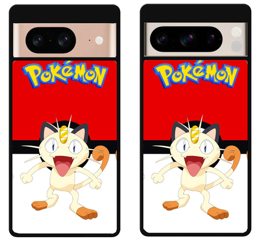 Meowth Pokemon Cover Google Pixel 8 | 8 Pro Case