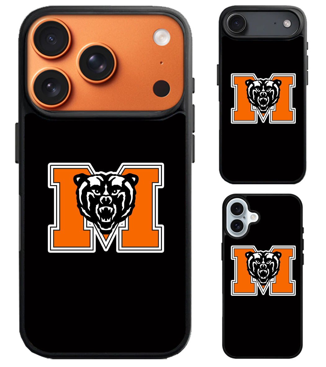 Mercer Bears Black iPhone Air | iPhone 17 | 17 Pro | 17 Pro Max Case