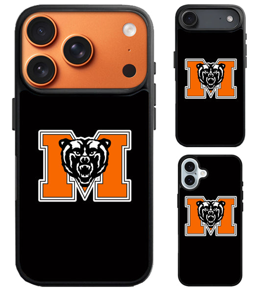 Mercer Bears Black iPhone Air | iPhone 17 | 17 Pro | 17 Pro Max Case