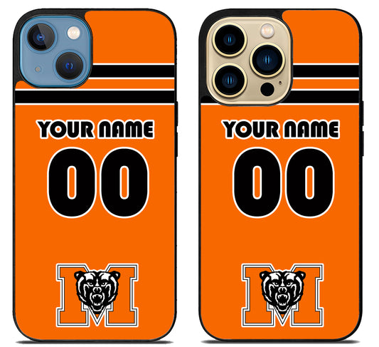 Custom Personalized Mercer Bears iPhone 14 | 14 Plus | 14 Pro | 14 Pro Max Case