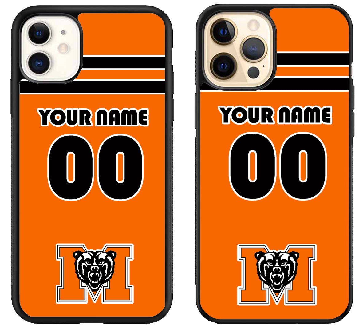 Custom Personalized Mercer Bears iPhone 12 | 12 Mini | 12 Pro | 12 Pro Max Case