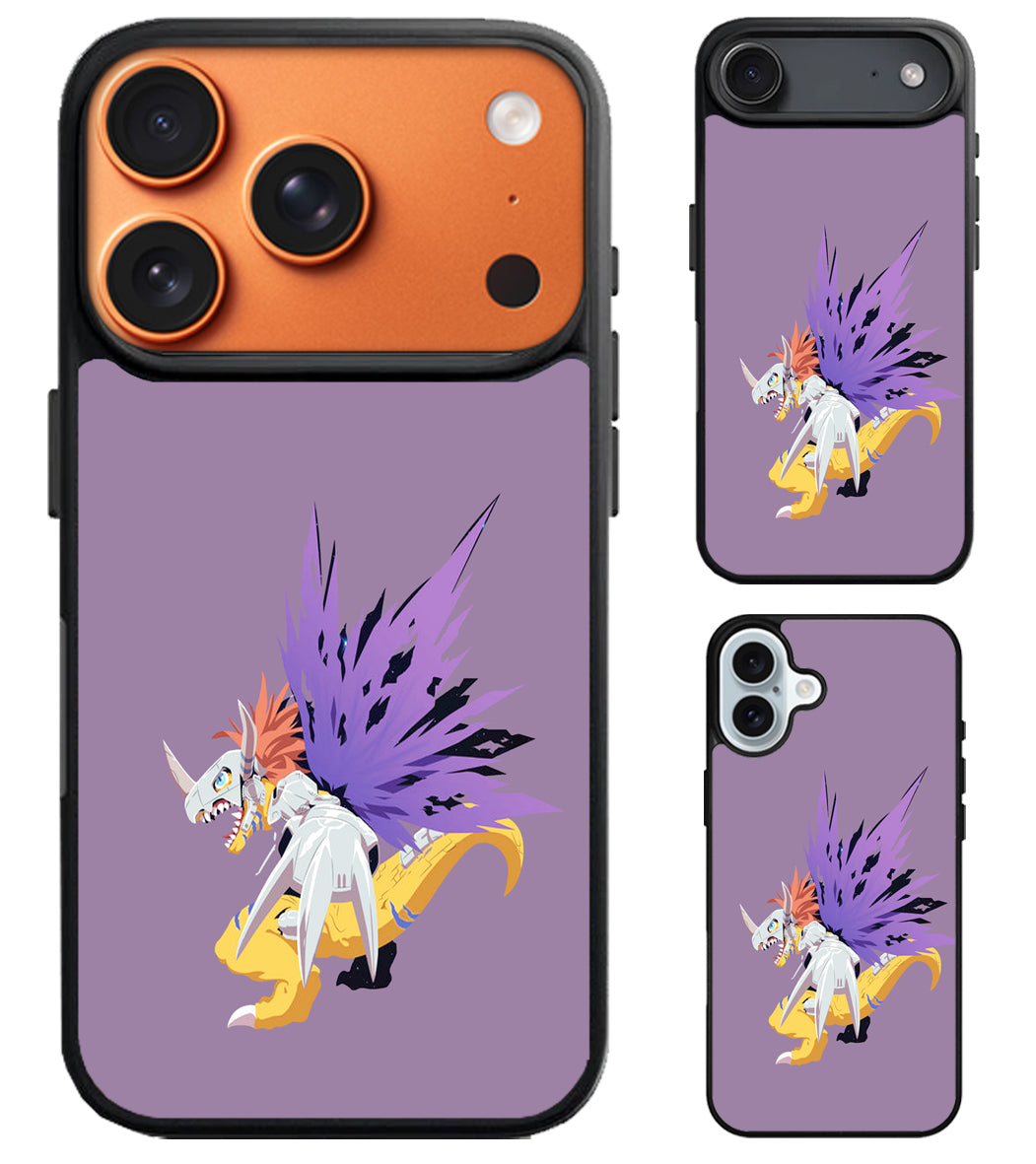 MetalGreymon Digimon Purple iPhone Air | iPhone 17 | 17 Pro | 17 Pro Max Case