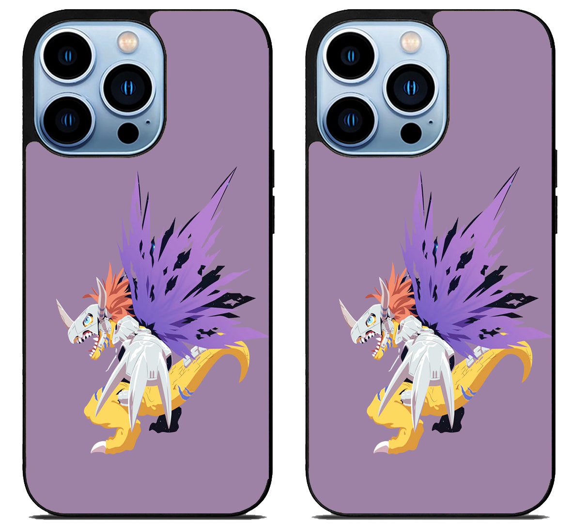 MetalGreymon Digimon Purple iPhone 15 Pro | iPhone 15 Pro Max Case