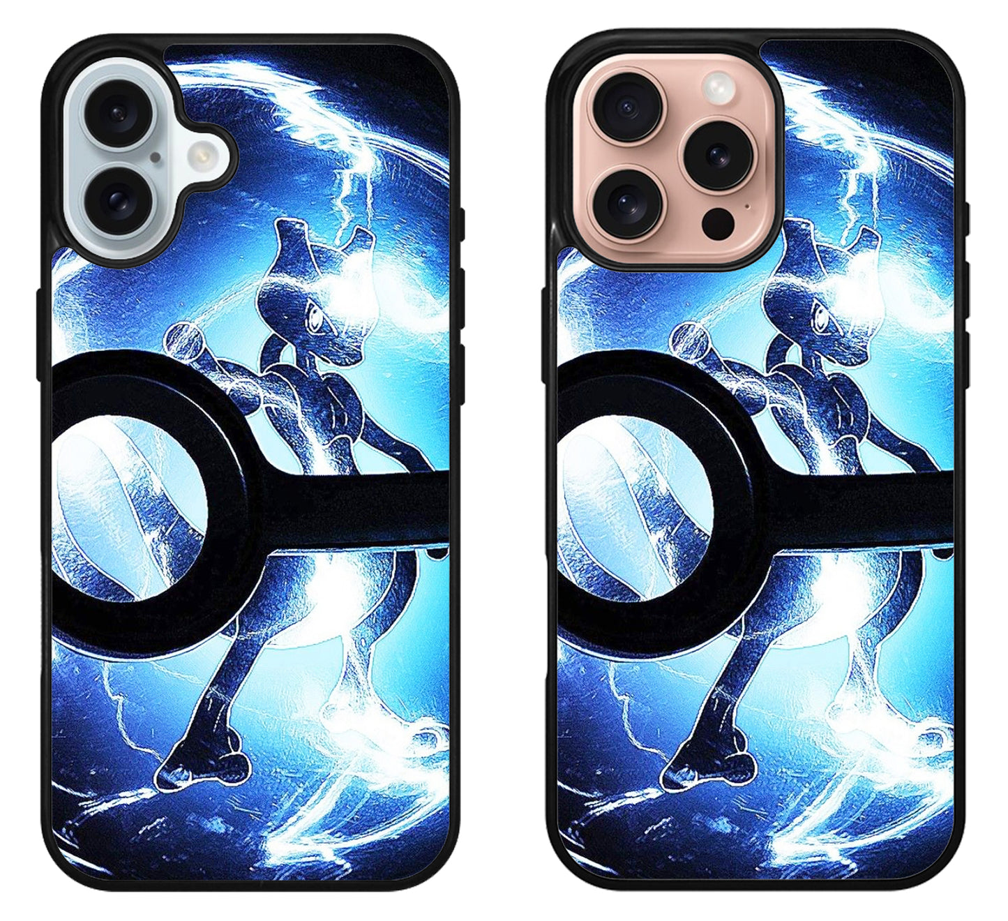 Mewtwo Pokemon Style iPhone 16 | 16 Plus | 16 Pro | 16 Pro Max Case