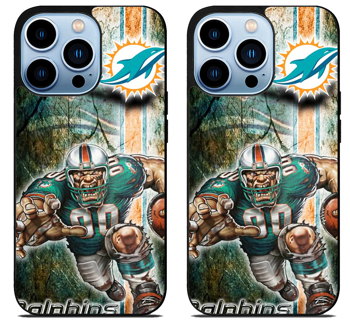 Miami Dolphins Background iPhone 15 Pro | iPhone 15 Pro Max Case