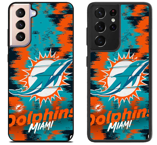 Miami Dolphins Colorfull Samsung Galaxy S21 | S21 FE | S21+ | S21 Ultra Case