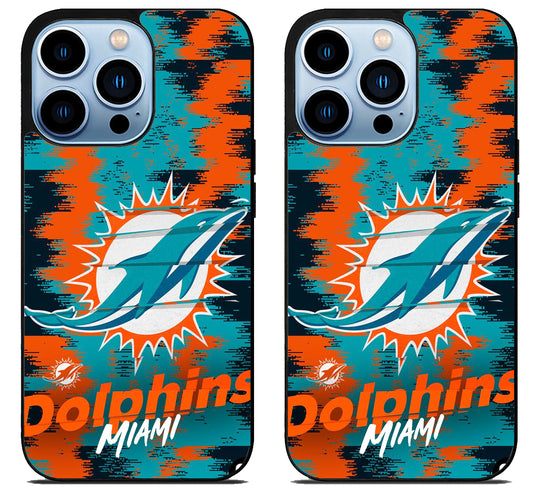 Miami Dolphins Colorfull iPhone 15 Pro | iPhone 15 Pro Max Case