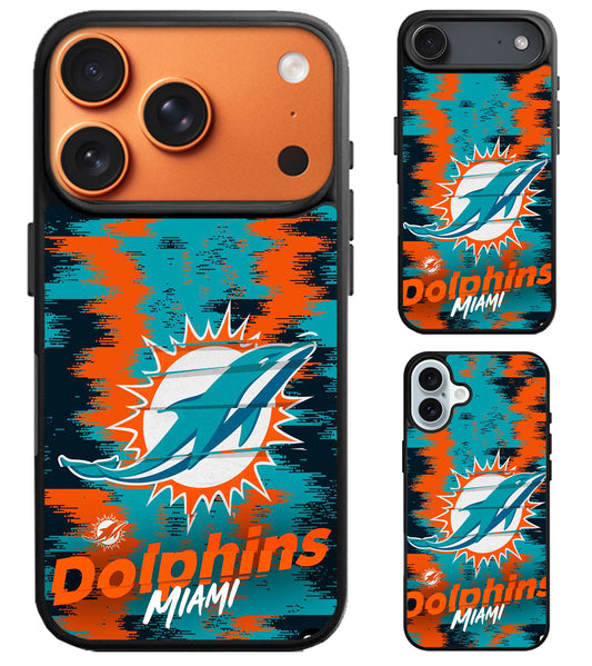 Miami Dolphins Colorfull iPhone Air | iPhone 17 | 17 Pro | 17 Pro Max Case