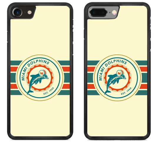 Miami Dolphins Striped iPhone 8 | 8 Plus Case