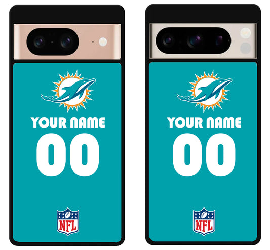 Custom Personalized Miami Dolphins NFL Google Pixel 8 | 8 Pro Case