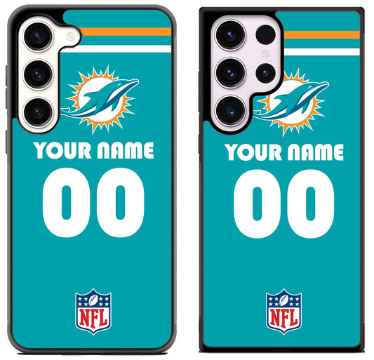 Custom Personalized Miami Dolphins NFL Samsung Galaxy S23 | S23+ | S23 Ultra Case
