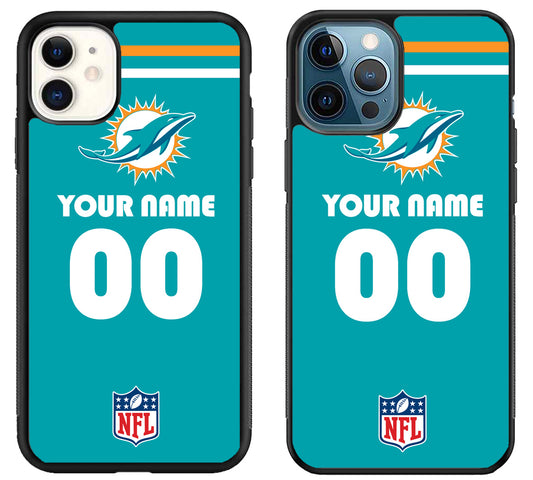 Custom Personalized Miami Dolphins NFL iPhone 11 | 11 Pro | 11 Pro Max Case